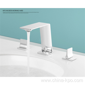 Chrome Double Handle Bathroom Basin Faucets